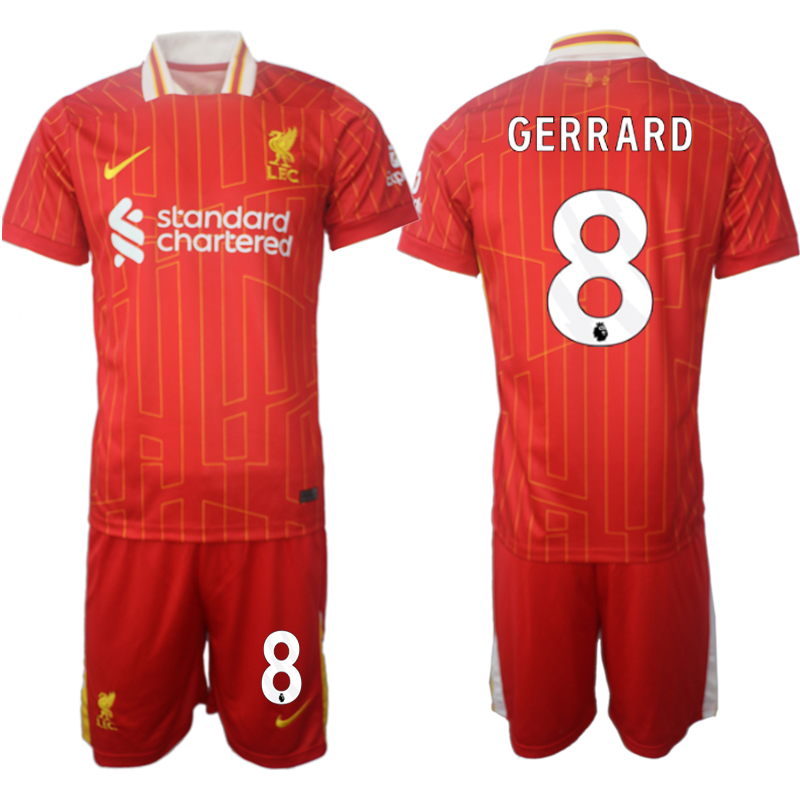 Men 2024-2025 Club Liverpool home red #8 Soccer Jersey->indianapolis colts->NFL Jersey